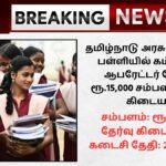 Salem Govt School Recruitment 2024