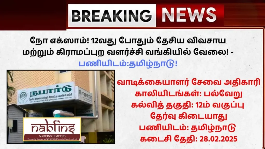 NABFINS Recruitment 2025