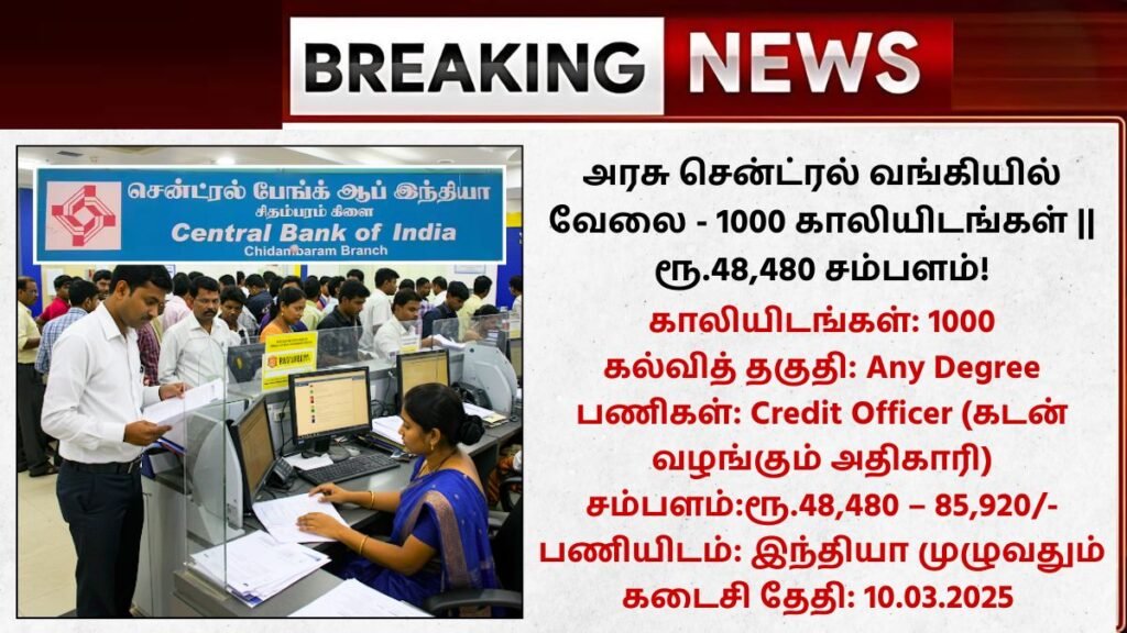 Central Bank of India Recruitment 2025