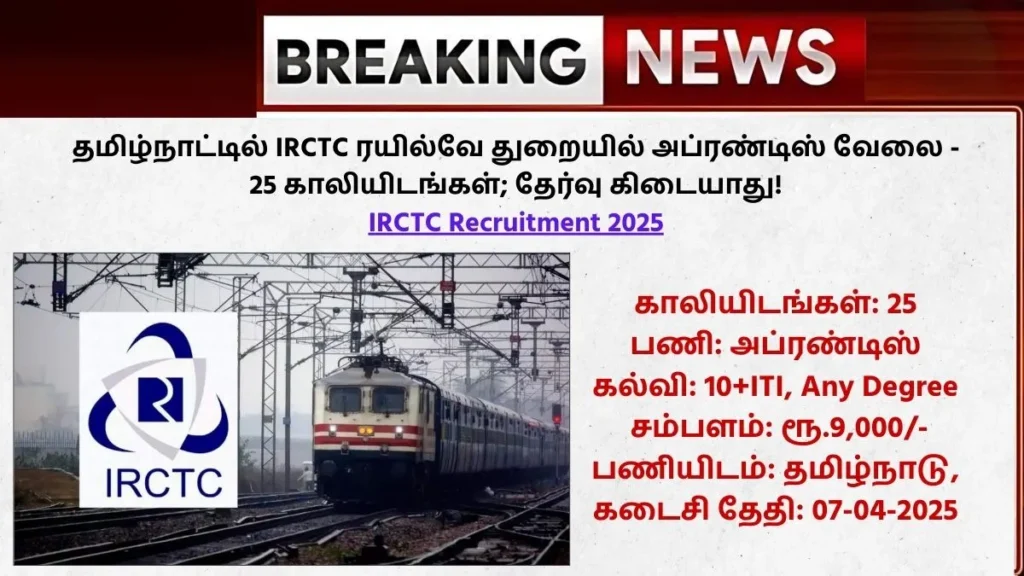IRCTC Recruitment 2025