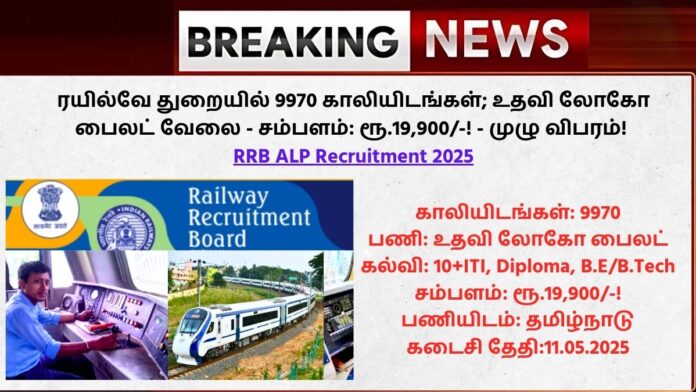RRB ALP Recruitment 2025