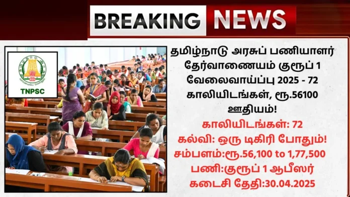 TNPSC Group 1 Recruitment 2025