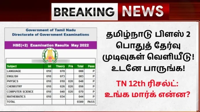 TN 12th Result 2025