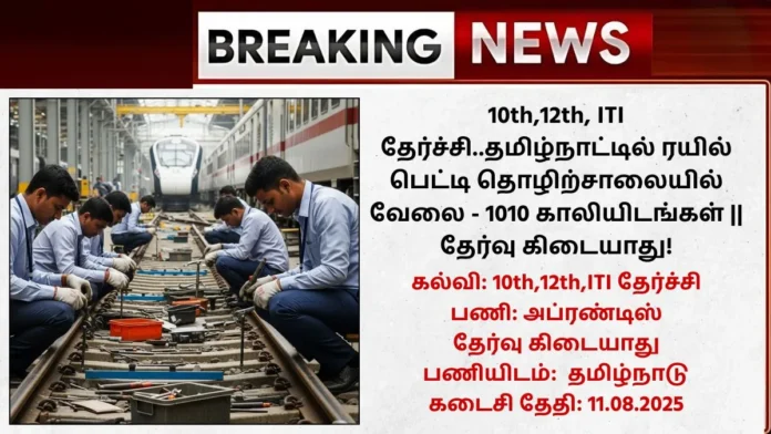 ICF Chennai Recruitment 2025