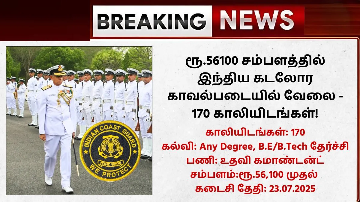 Indian Coast Guard Recruitment 2025