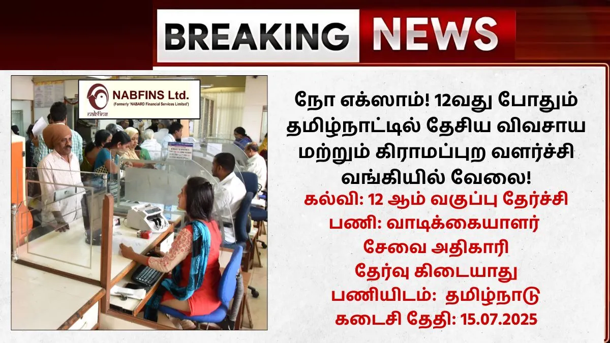 NABFINS Recruitment 2025