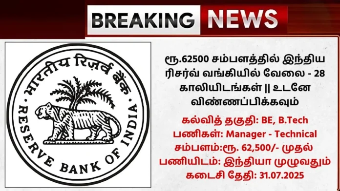 RBI Recruitment 2025