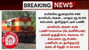 RRB Technician Recruitment 2025