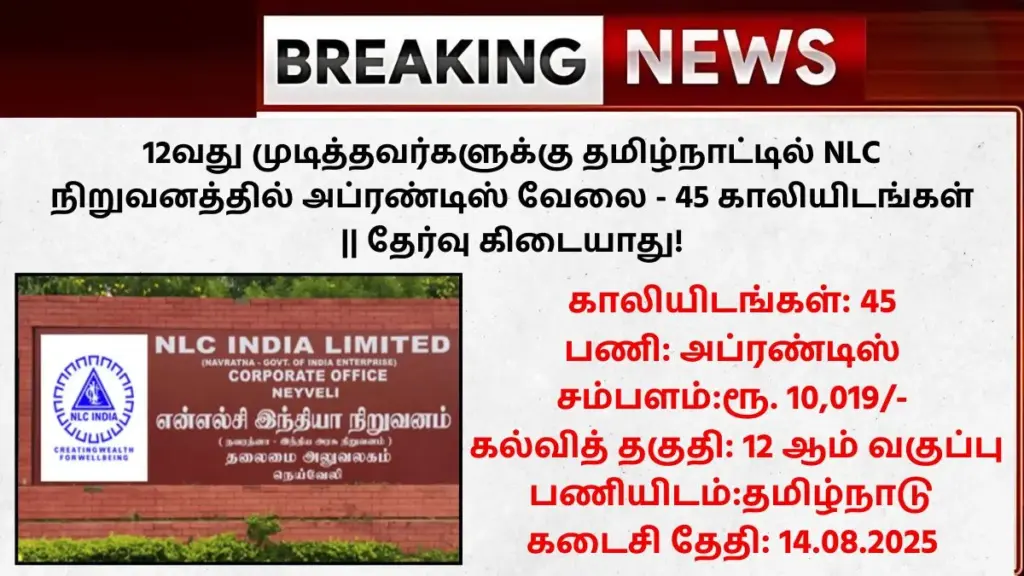 NLC Recruitment 2025
