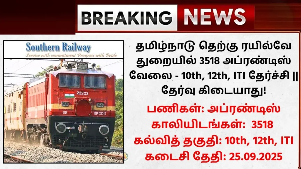 Southern Railway Recruitment 2025