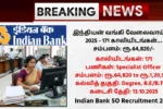 Indian Bank SO Recruitment 2025