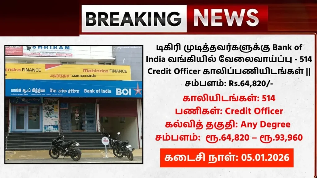 Bank of India Recruitment 2026