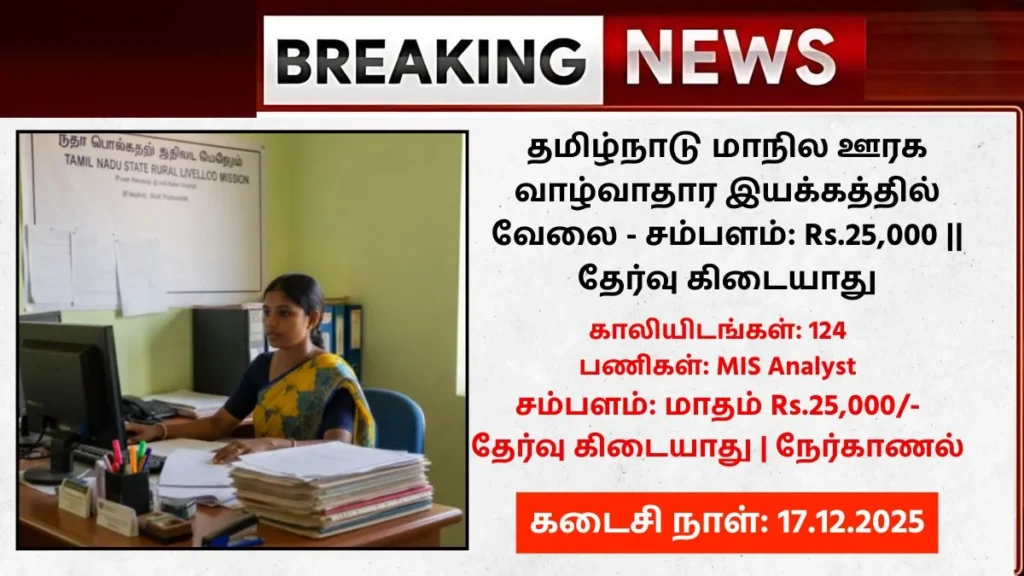 TNSLRM Tirunelveli Recruitment 2025
