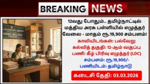 AEC School Pazhayakayal Teacher Recruitment 2026