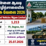 AVNL Chennai Recruitment 2026 notification for 1213 Executive and Non-Executive posts including Junior Technician and Junior Manager with salary up to Rs.129000