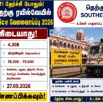 Southern Railway Recruitment 2026 4308 Apprentice Posts | Apply Online!