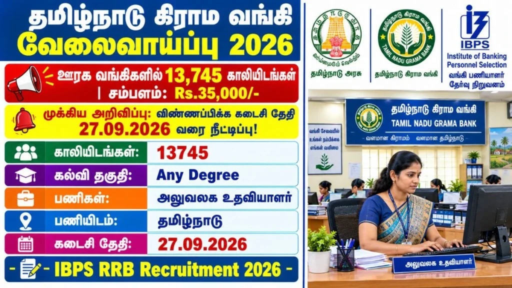 IBPS RRB Recruitment 2026: 13,745 Posts | Apply Now!