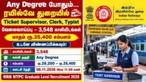 RRB NTPC Graduate Level Recruitment 2026: 3548 Posts | Apply Now!