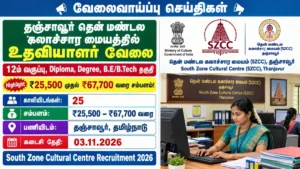 South Zone Cultural Centre Recruitment 2026 25 Posts | Apply Now!