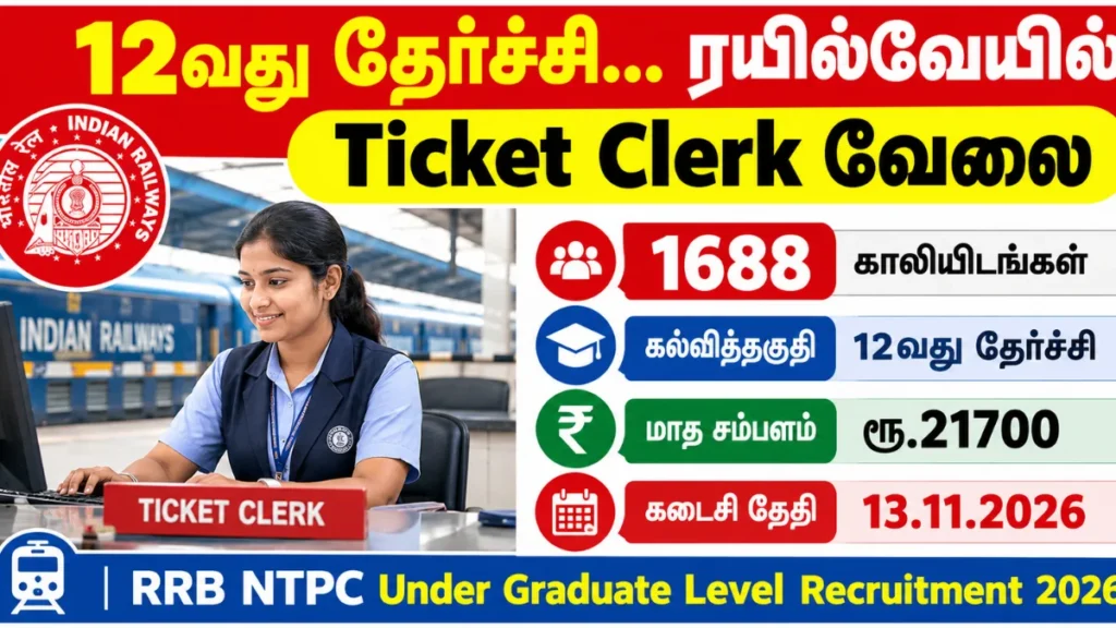 RRB NTPC Under Graduate Level Recruitment 2026