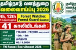 TN Forest Recruitment 2026 – Forest Watcher and Forest Guard Vacancy Information