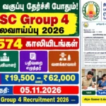 Image Alt Text: TNPSC Group 4 Recruitment 2026 6,574 vacancies for VAO Assistant Record Clerk and Forest Guard